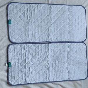 Set Of 2 Biloban Waterproof Crib Mattress Protector Pads 18x36 Oeko-Tex